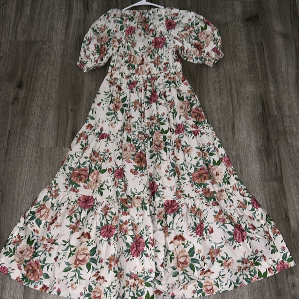 Anthropologie The Somerset Maxi Dress Puff-Sleeve - Picture 11 of 13